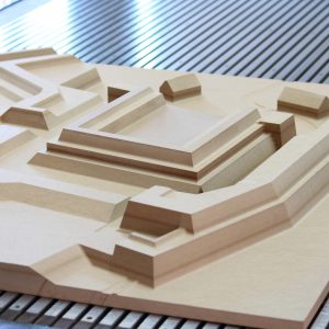 Frezowanie makiety MDF