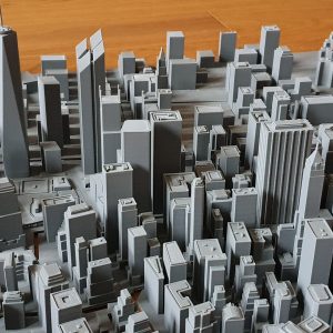Druk 3d - makieta Manhattanu (1000x1000mm)